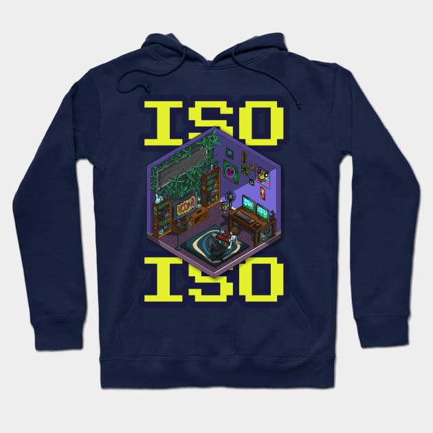 Isolation in Isometric Hoodie by BrokenGrin